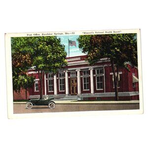 Post Office Excelsior Springs MO National Health Resort Vintage Postcard 25383